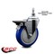 Service Caster 5 Inch Blue Polyurethane 12 Inch Threaded Stem Caster with Brake SCC-TS20S514-PPUB-BLUE-PLB-121315 - alternate 4